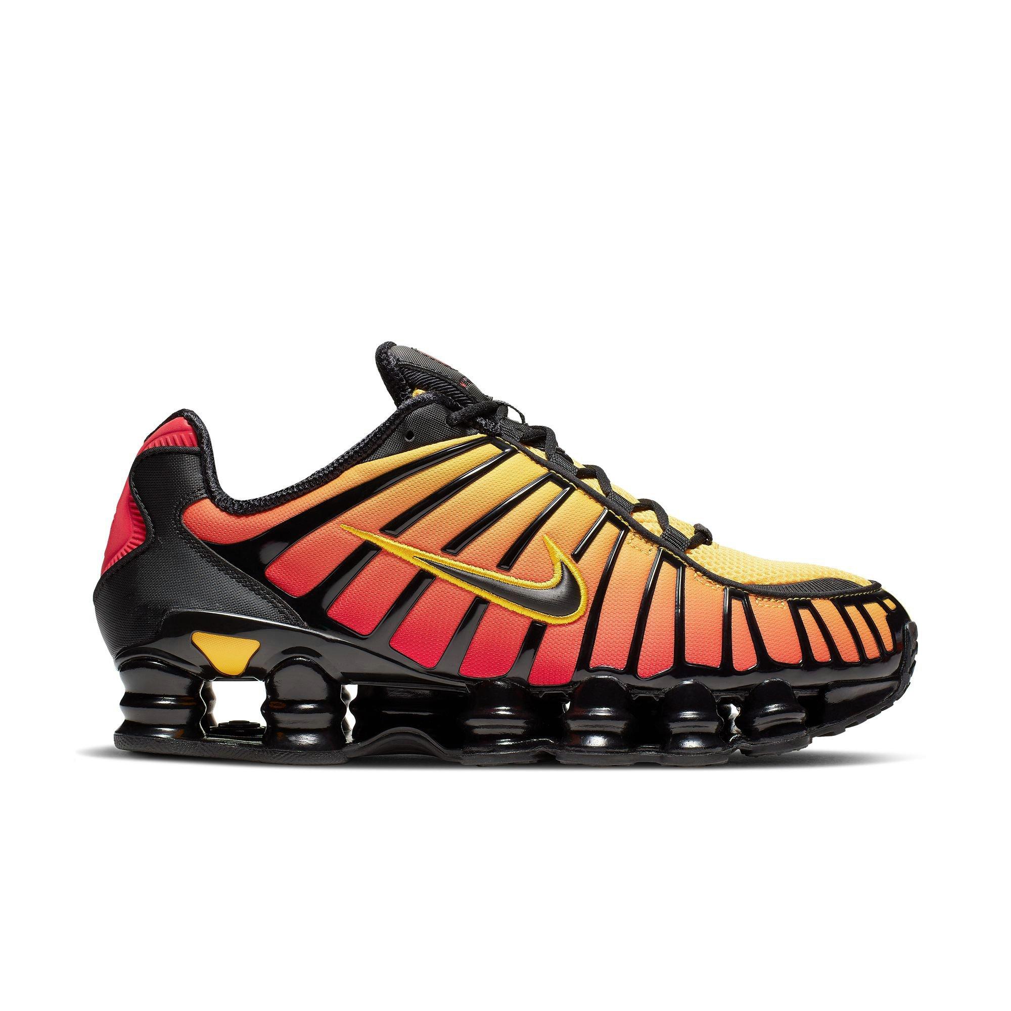 Nike Shox TL Black Amarillo University Red Men s Shoe Hibbett